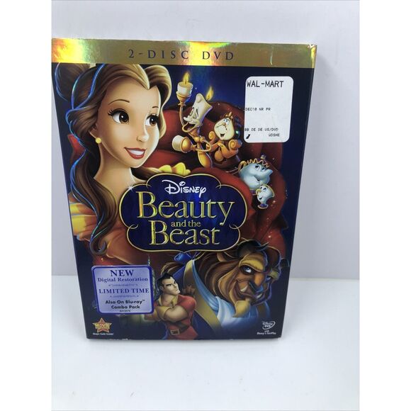 Disney Beauty and the Beast - 2 Disc DVD Set 2010 / With SLIP COVER. Sealed - Picture 1 of 14